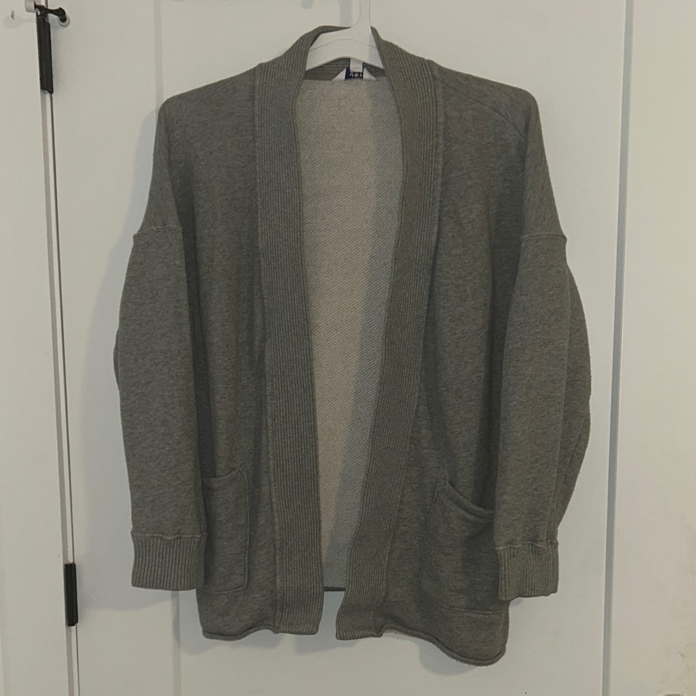 JoyLab Open Front French Terry Sweater